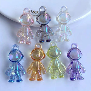 10pcs Resin 3D Spaceman Astronauts Pendant Charms For Jewelry Making