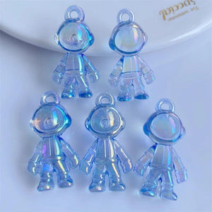 10pcs Resin 3D Spaceman Astronauts Pendant Charms For Jewelry Making