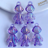 10pcs Resin 3D Spaceman Astronauts Pendant Charms For Jewelry Making