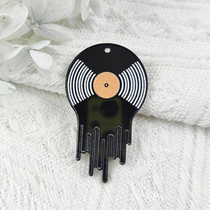 10pcs Phonograph Clapper Acrylic Charms DIY Jewelry Earring Keychain