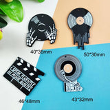 10pcs Phonograph Clapper Acrylic Charms DIY Jewelry Earring Keychain