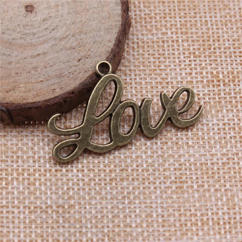 10pcs Dreaming Of the Sea Love Plates Pendant Charm Antique Bronze Jewelry