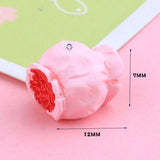 10Pcs Cake Resin Charms Pendant for DIY Jewelry Making