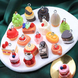10Pcs Cake Resin Charms Pendant for DIY Jewelry Making