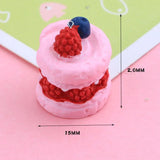 10Pcs Cake Resin Charms Pendant for DIY Jewelry Making