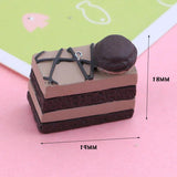 10Pcs Cake Resin Charms Pendant for DIY Jewelry Making