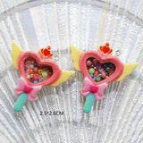 10Pcs Resin Magic Wand Box Milk Bottle Pendant Charms for Jewelry Making