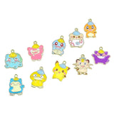 10pcs Alloy Dripping Oil Pendant Earrings Charm DIY Accessories