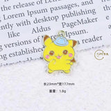 10pcs Alloy Dripping Oil Pendant Earrings Charm DIY Accessories