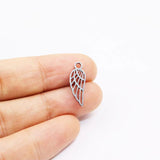 10pcs Stainless Steel High Wings Charms Pendant DIY Jewelry 2 Colors