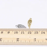 10pcs Stainless Steel High Wings Charms Pendant DIY Jewelry 2 Colors
