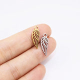 10pcs Stainless Steel High Wings Charms Pendant DIY Jewelry 2 Colors