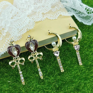 10pcs Crown Heart Moon Charms Pendants DIY Jewelry Accessories