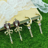 10pcs Crown Heart Moon Charms Pendants DIY Jewelry Accessories