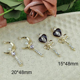 10pcs Crown Heart Moon Charms Pendants DIY Jewelry Accessories