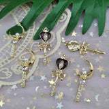10pcs Crown Heart Moon Charms Pendants DIY Jewelry Accessories