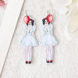 10Pcs Halloween Horror Girls Charms Acrylic Spooky Jewelry DIY Findings