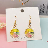 10pcs Colorful Lemon Slices Metal Charms for Jewelry Making