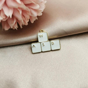 10pcs Enamel Charms Sewing Machine Frog Paper Boat DIY Pendants