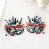 10Pcs Middle Finger Acrylic Charms for DIY Jewelry Making