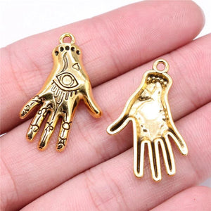 10pcs Eye Palm Charms 31x20mm 2 Colors DIY Jewelry Findings