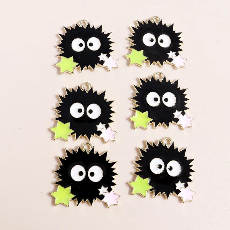10pcs Cartoon Star Animal Charms for Jewelry Making DIY