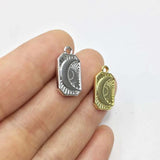 20pcs 10*15mm Moon Gold/Silver Plated Bee Zinc Alloy Charms Pendant