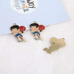 10pcs Basketball Team Clothes Charms Pendants for Jewelry Making