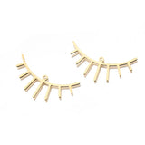 Brass Eyelashes Charms SunFlower Lace Pendant Lot