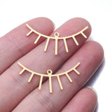 Brass Eyelashes Charms SunFlower Lace Pendant Lot