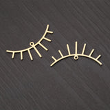 Brass Eyelashes Charms SunFlower Lace Pendant Lot