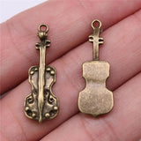 10pcs 32x11mm Cello Charms Pendants DIY Jewelry Findings
