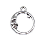 20pcs Antique Silver Moon Star Charms Jewelry Making