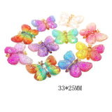 10pcs Resin Butterfly Charms Pendant for Earring Keychain DIY