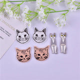 10pcs Animal Cat Acrylic Charms for DIY Jewelry Making
