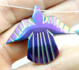 Natural Quartz Crystal Titanium Hematite Eagle Gem Pendant