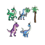 10Pcs Dinosaur Palm Tree Charms Acrylic Jewelry Findings DIY Making