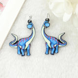 10Pcs Dinosaur Palm Tree Charms Acrylic Jewelry Findings DIY Making