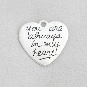Heart Shape Alloy Charms for Lover 20pcs AAC1807