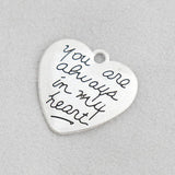 Heart Shape Alloy Charms for Lover 20pcs AAC1807
