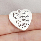Heart Shape Alloy Charms for Lover 20pcs AAC1807