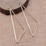 10pcs Triangle Charms Pendant Jewelry Earring Making 56x17mm