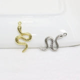 10pcs 27mm Snake Zinc alloy DIY Charms Pendant Necklace, Earring Bracelet