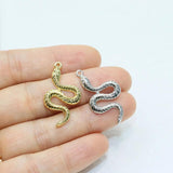 10pcs 27mm Snake Zinc alloy DIY Charms Pendant Necklace, Earring Bracelet