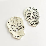 12pcs Halloween Skull Charms Pendants for DIY Jewelry Making