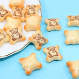 10Pcs Korea Bear Biscuit Resin Charms for DIY Jewelry