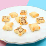 10Pcs Korea Bear Biscuit Resin Charms for DIY Jewelry