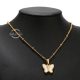 5pcs Multi-color Enamel Butterfly Charm Pendants for Boho Style Jewelry Making