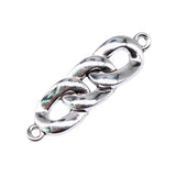10pcs Chain Link Charms 34x10mm DIY Jewelry Findings Antique Silver Alloy Charms