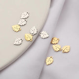 20Pcs Stainless Steel Tropical Tree Leaf Charms DIY Jewelry Making